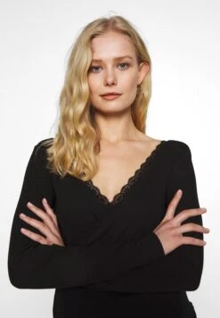 Anna Field Maglietta A Manica LungaBlack Donna T-shirt E Top AN621D0QH-Q11 -Anna Field 0028a219b8b74568a76b6574379496b9