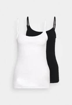 Anna Field 2 PackTopWhite/Black Donna T-shirt E Top AN621D0S0-A11 -Anna Field 02622a3a72a4416eb5725bf4adedb7b5