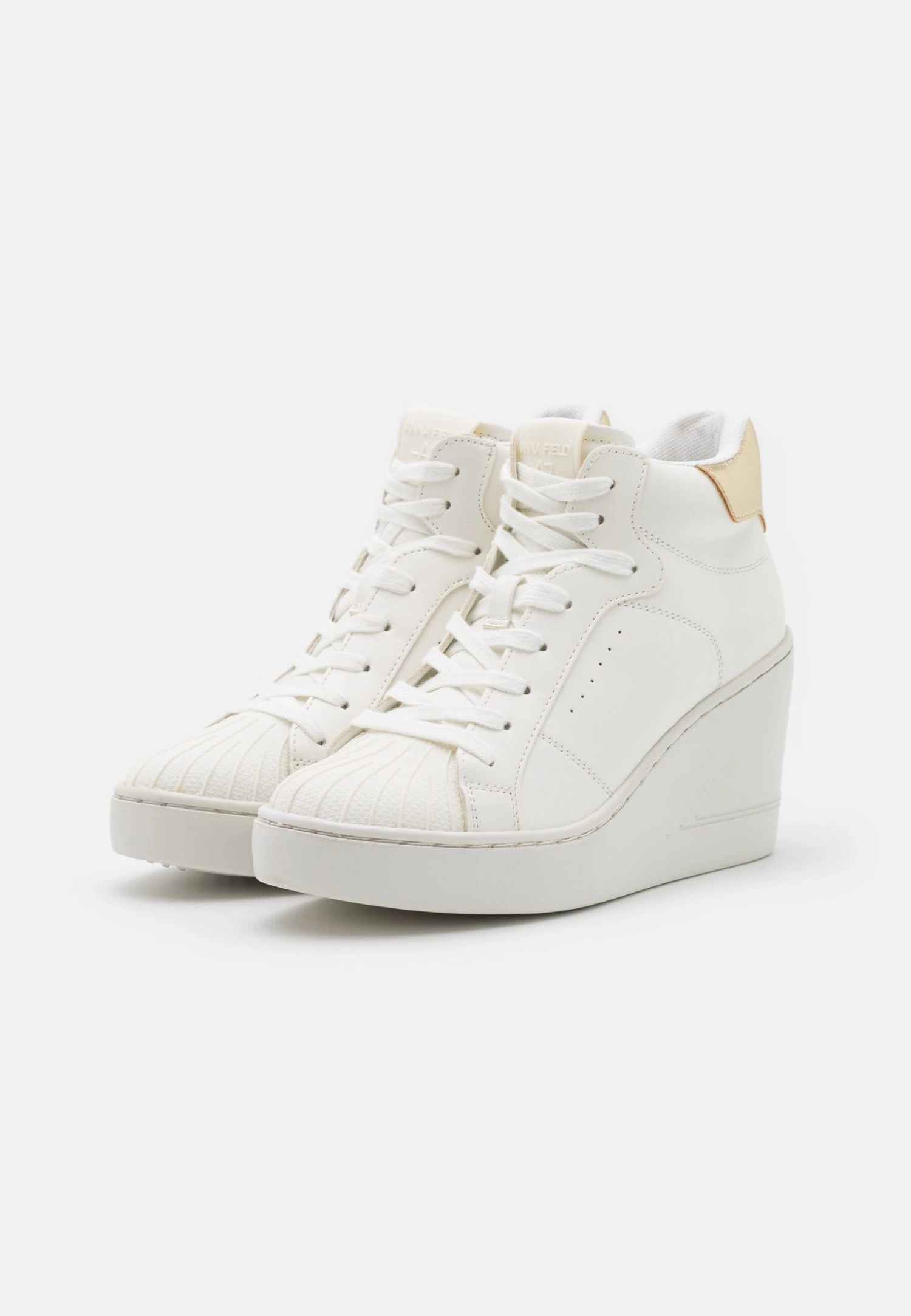 Anna Field Sneakers Alte - White/Gold 5 Anna Field Sneakers Alte - White/Gold - immagine 3