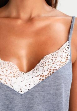 Anna Field Sarah Short Pj Set PigiamaOff-White/Dark Blue Donna Intimo Notte E Loungewear AN681BA0K-A11 -Anna Field 04e3d1816e4748b4a0e2b5863bfae2f9