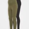 Leggings Maternity - Leggings - Black/Olive -Anna Field 0c35f26127bc41dc8293a570506ced22