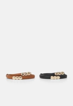 Anna Field 2Pack - Cintura - Black/Cognac