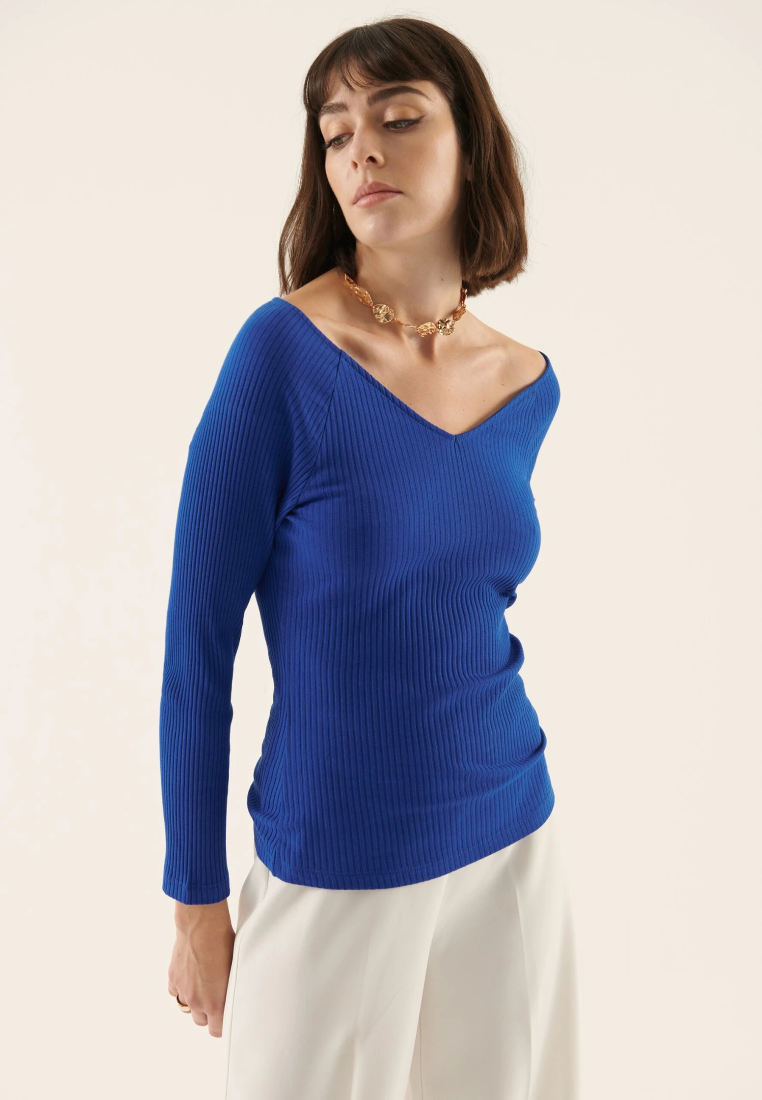 Anna Field 2-PackMaglietta A Manica LungaBlue/Mottled Grey Donna T-shirt E Top AN621D186-K11 6 Anna Field 2-PackMaglietta A Manica LungaBlue/Mottled Grey Donna T-shirt E Top AN621D186-K11 - immagine 4