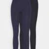 Anna Field 2 PackLeggingsBlack/Dark Blue Donna Pantaloni AN621A05R-Q11 -Anna Field 17575cfccf234fb28f83ab23c7dfcb6f