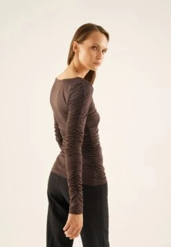 Anna Field Maglietta A Manica LungaDark Brown Donna T-shirt E Top AN621D18B-O11 -Anna Field 20c03d54b1ab49d888a67411e62d68cb