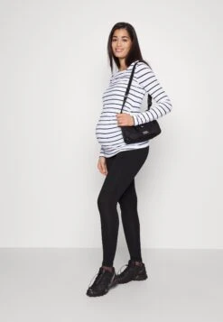 2 PackMaglietta A Manica LungaWhite/Navy Donna T-shirt E Top EX429G02P-A11