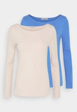 Anna Field 2 PackMaglietta A Manica LungaBeige/Blue Donna T-shirt E Top AN621D0PI-B11 -Anna Field 388b64eb93c84bc2bffe1b309c92352f