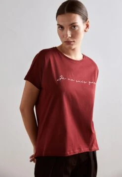 Anna Field Mandala Low To HighT-Shirt Con StampaBordeaux Donna T-shirt E Top AN621D18Q-G11