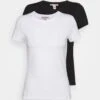 Anna Field 2 PackT-Shirt BasicWhite/Black Donna T-shirt E Top AN621D0UR-A11 -Anna Field 43c6ecf930ec4d3bbf6741626656699c