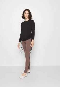 Leggings MaternityLeggingsBlackMottled Dark Brown Donna Pantaloni EX429B00D-Q15