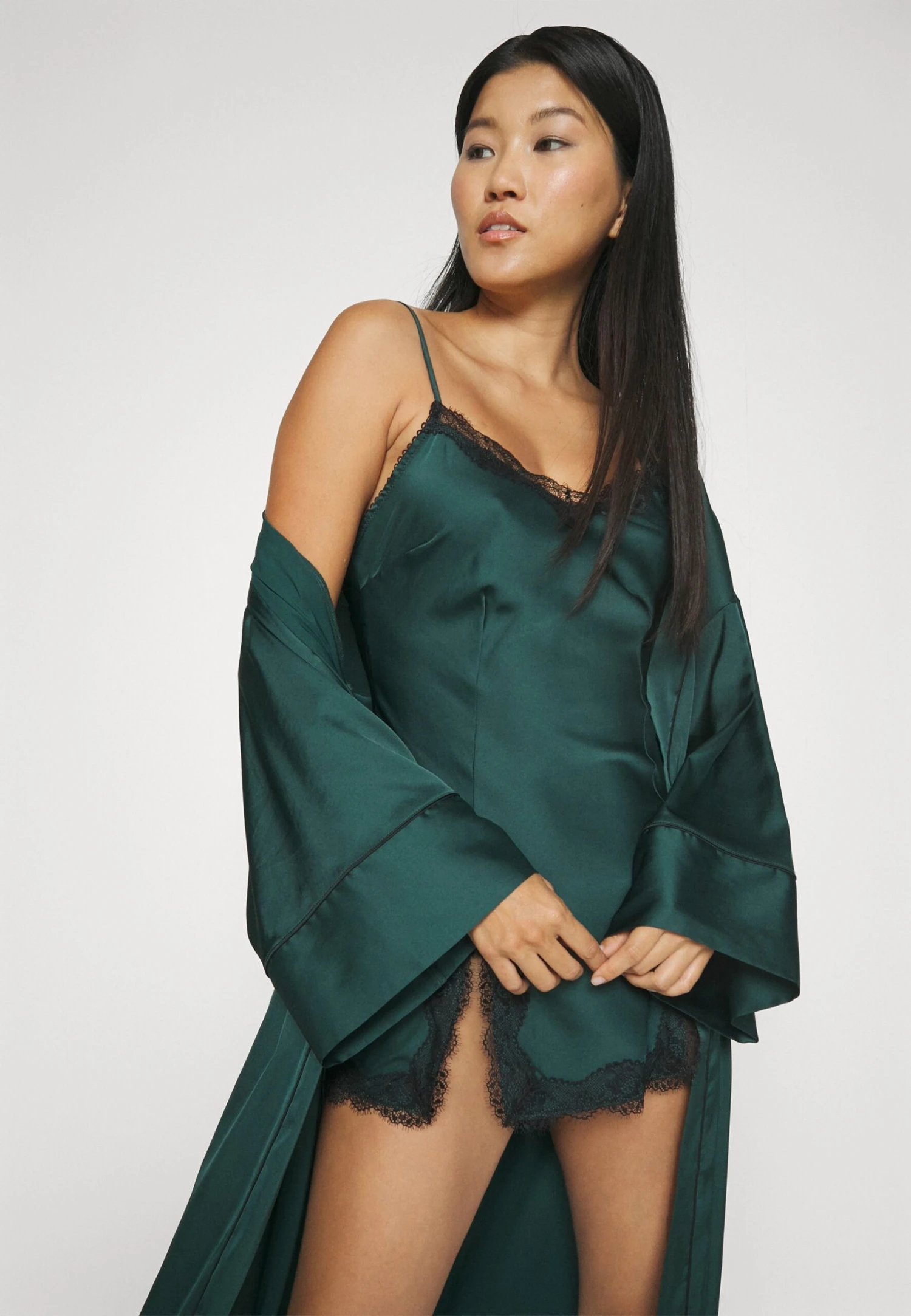 Anna Field Camicia Da NotteGreen Donna Intimo Notte E Loungewear AN681P09V-M11 6 Anna Field Camicia Da NotteGreen Donna Intimo Notte E Loungewear AN681P09V-M11 - immagine 4