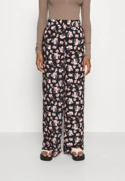 PantaloniBlack/Multi-Coloured Donna Pantaloni ANH21A00W-Q12