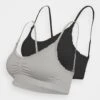 Anna Field Maternity Seamless Bra 2 Pack - Bustino - Grey/Black -Anna Field 5a75f8e8aa114f748ddd1c810760d7a7