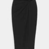 Anna Field Front Knot Midi Skirt - Gonna A Tubino - Black -Anna Field 5be321da437f45a38c5cf574032352d5