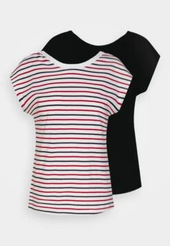 Anna Field 2 PackT-Shirt Con StampaWhite/Multi-Coloured/Black Donna T-shirt E Top AN621D17G-A11 -Anna Field 80222f20002443b3b42b63bd2d444911