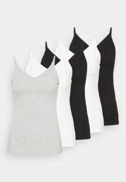 Anna Field 5 PackTopBlack/White/Mottled Light Grey Donna T-shirt E Top AN621D0Y6-Q11 -Anna Field 8537daedc5a34656ac2fa3ba8c6ff357