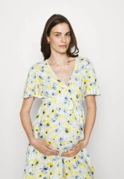 Woven Chiffon Wrap Dress Vestito Estivo White/Light Blue Donna Vestiti EX429F068-A11 -Anna Field 92a40270a099421aa4205b9aed0e03d0