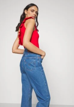 Anna Field Top - Red -Anna Field a0a94f97b6d0425d865fad07f43eea9a