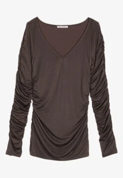 Anna Field Maglietta A Manica LungaDark Brown Donna T-shirt E Top AN621D18B-O11 -Anna Field a2edc6b05c15491aa2b7b26429de91a6