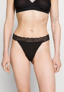 Anna Field 3 Pack Lace Trim Thong - Perizoma - Black -Anna Field a7dff87ae30244dfbf9913d02080c0e1
