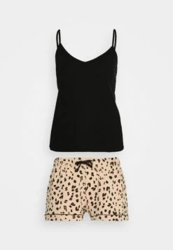 Anna Field Leopard Cami SetPigiamaBlack/Sand Donna Intimo Notte E Loungewear AN681P070-A11 -Anna Field be531f3ad30242baa362840eb8e61941
