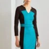 Anna Field Vestito Di Maglina - Black/Dark Green