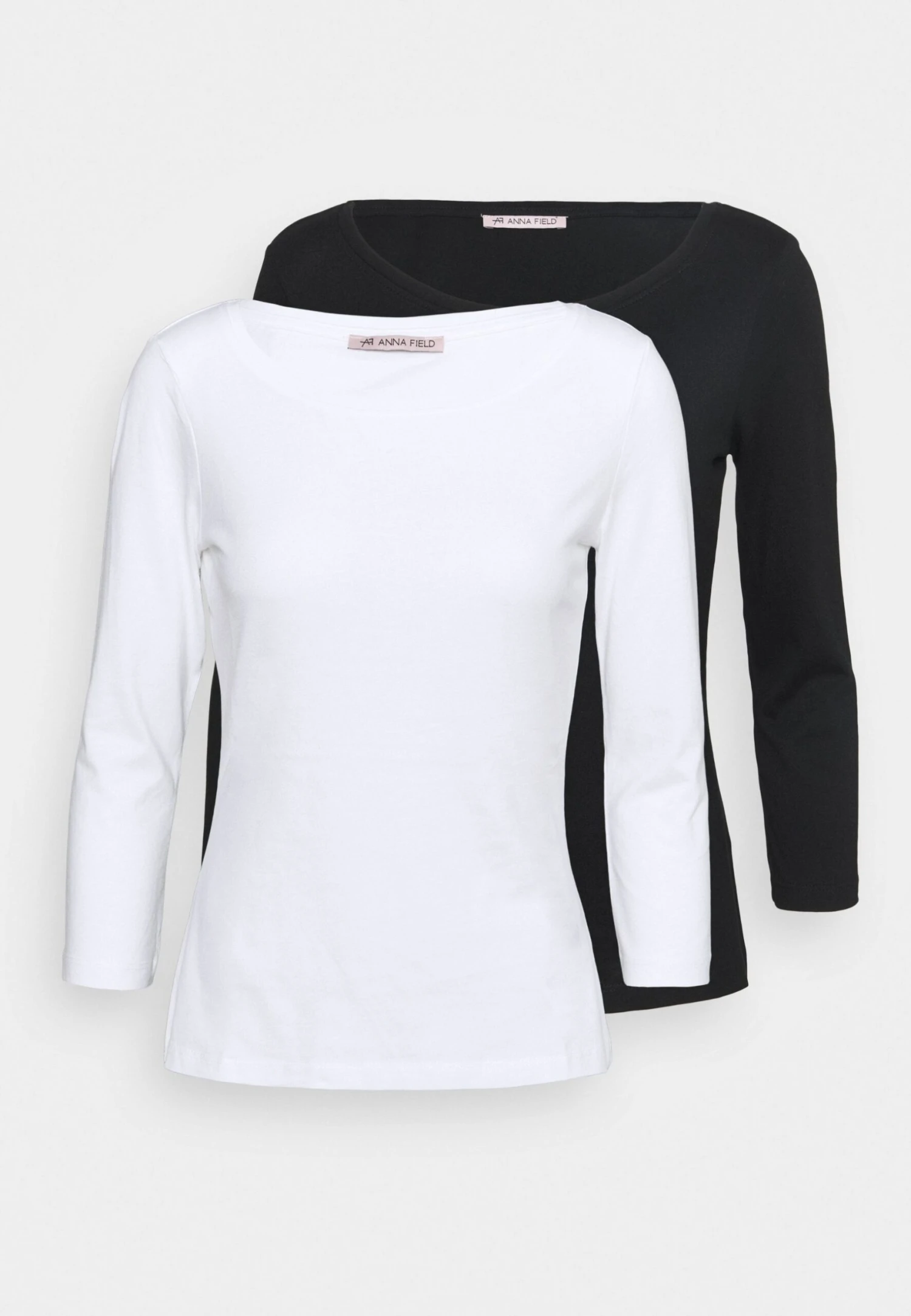 Anna Field 2 PackMaglietta A Manica LungaWhite/Black Donna T-shirt E Top AN621D0Y1-A11 7 Anna Field 2 PackMaglietta A Manica LungaWhite/Black Donna T-shirt E Top AN621D0Y1-A11 - immagine 5
