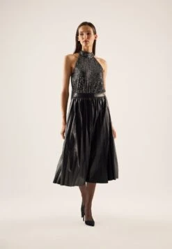 Anna Field TopBlack/Silver Donna T-shirt E Top AN621D18D-Q11 -Anna Field ee9537fde54d40fcb2d1f37bb4a754a0